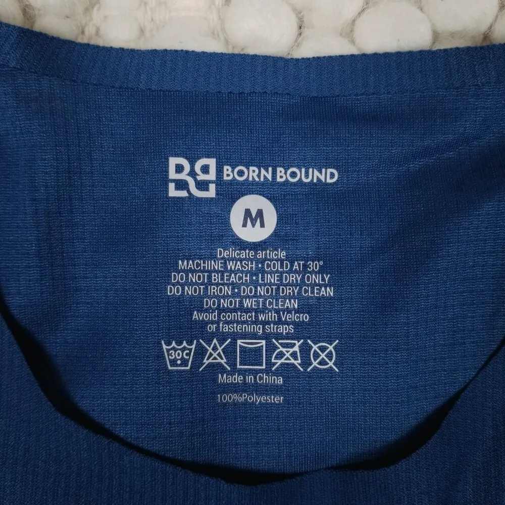 BornBound Women's Rekord Run Singlet Cosmos Blue Sz Medium - Image 7