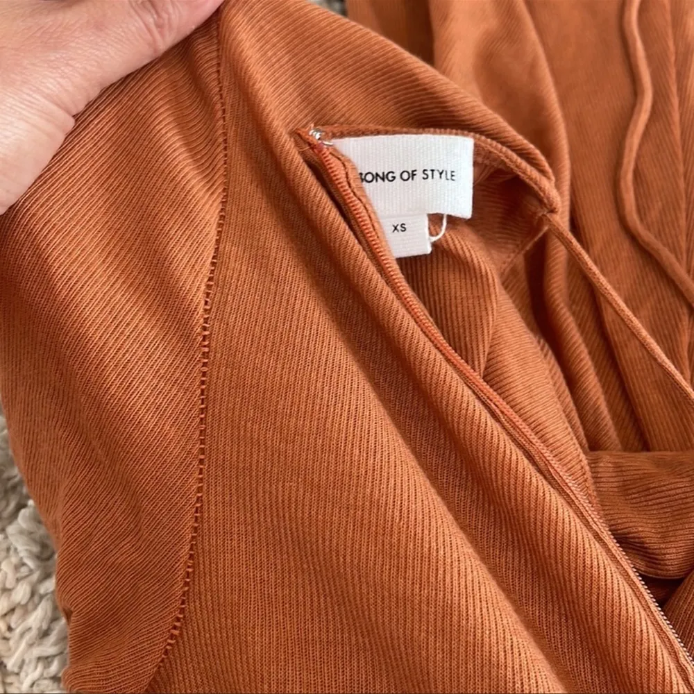 Song of Style Zuri Midi Dress in dusty rose Size XS - Image 5