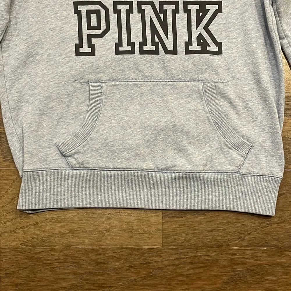 PINK Light Blue Crewneck Sweatshirt - Size M - Image 4