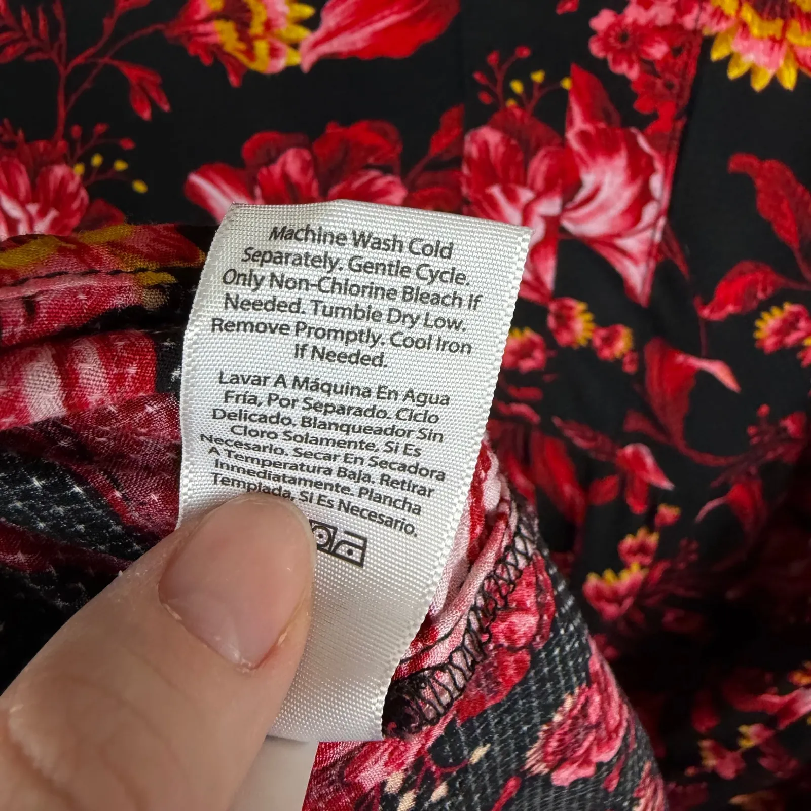 Terra & Sky Floral Maxi Dress Size 2X Romantic Whimsigoth Cottage Modest Fall - Image 8