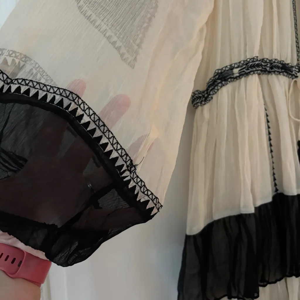 Ulla Johnson Loreli Dress Moonflower Size 14 NEW Boho Bohemian Flowy Tassel Tier - Image 5