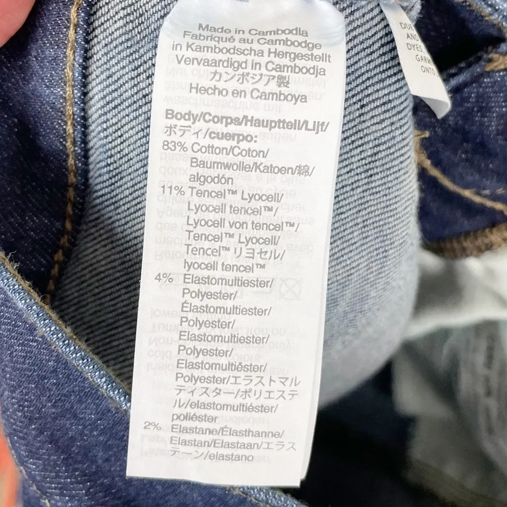 Madewell 9" Mid-Rise Skinny Jeans in Orland Dark Wash Denim MA938 Size 25 - Image 6