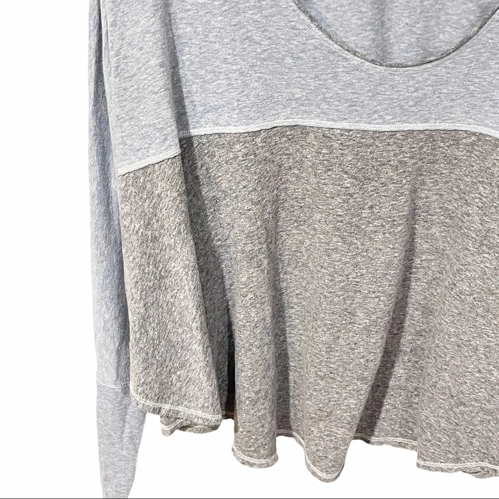 Free People Medium Blue‎ Cloud Nine Long Sleeve Flowy Loose Fitting Tee - Image 3