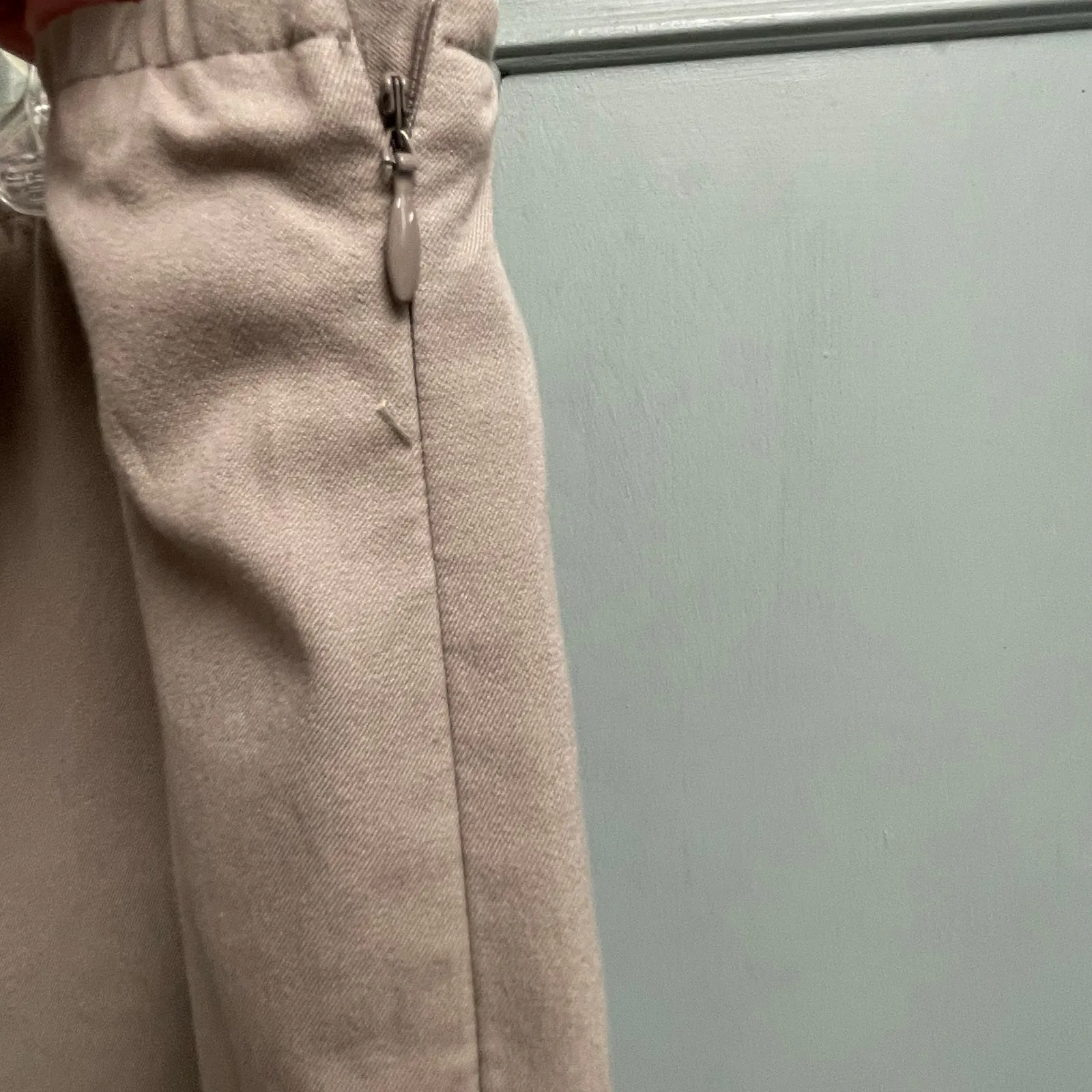 Eileen Fisher Taupe Size XL Womens Elastic Waist Side Zip Pants Stretch - Image 4