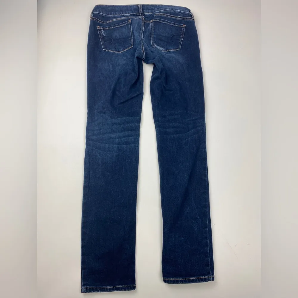 American Eagle Stretch Distressed Jegging Size 8 Denim Jean - Image 8
