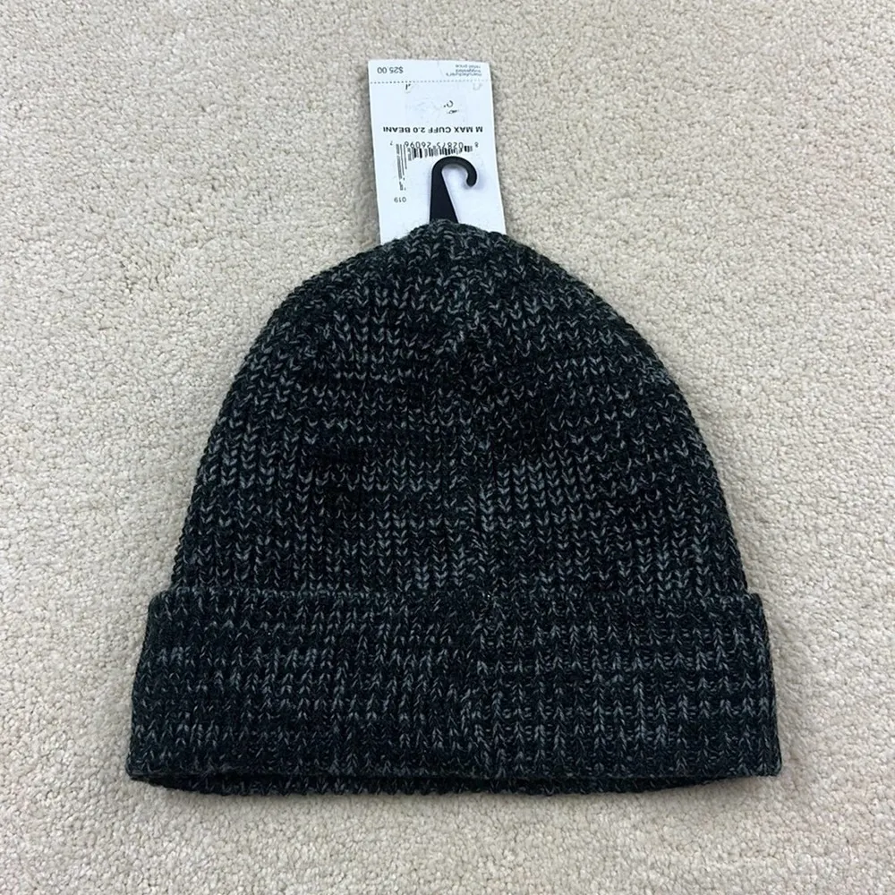 Hurley : Knit Hat Black & Gray Beanie - Image 3