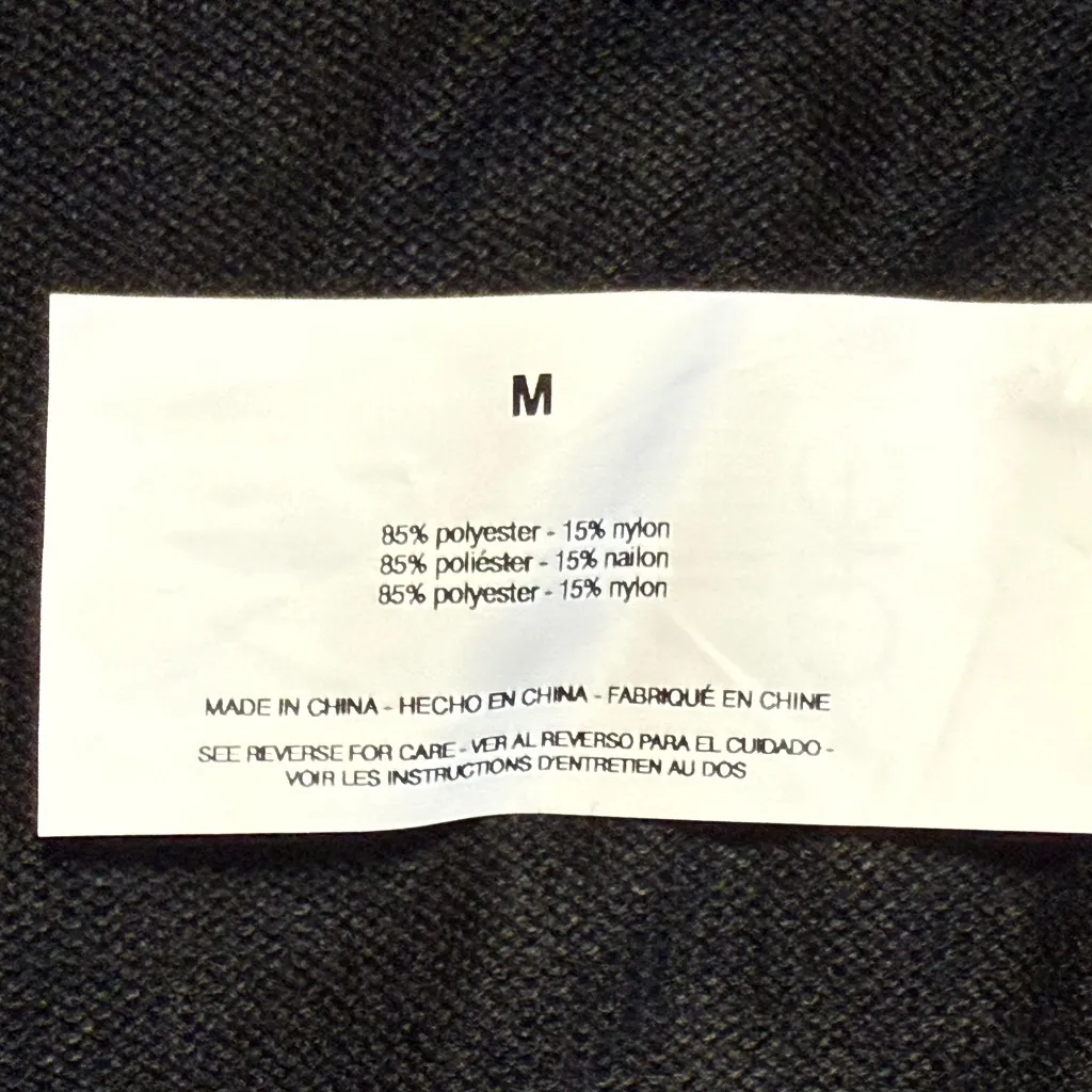 Ella Moss Black Open Front Cardigan Size Medium - Image 6