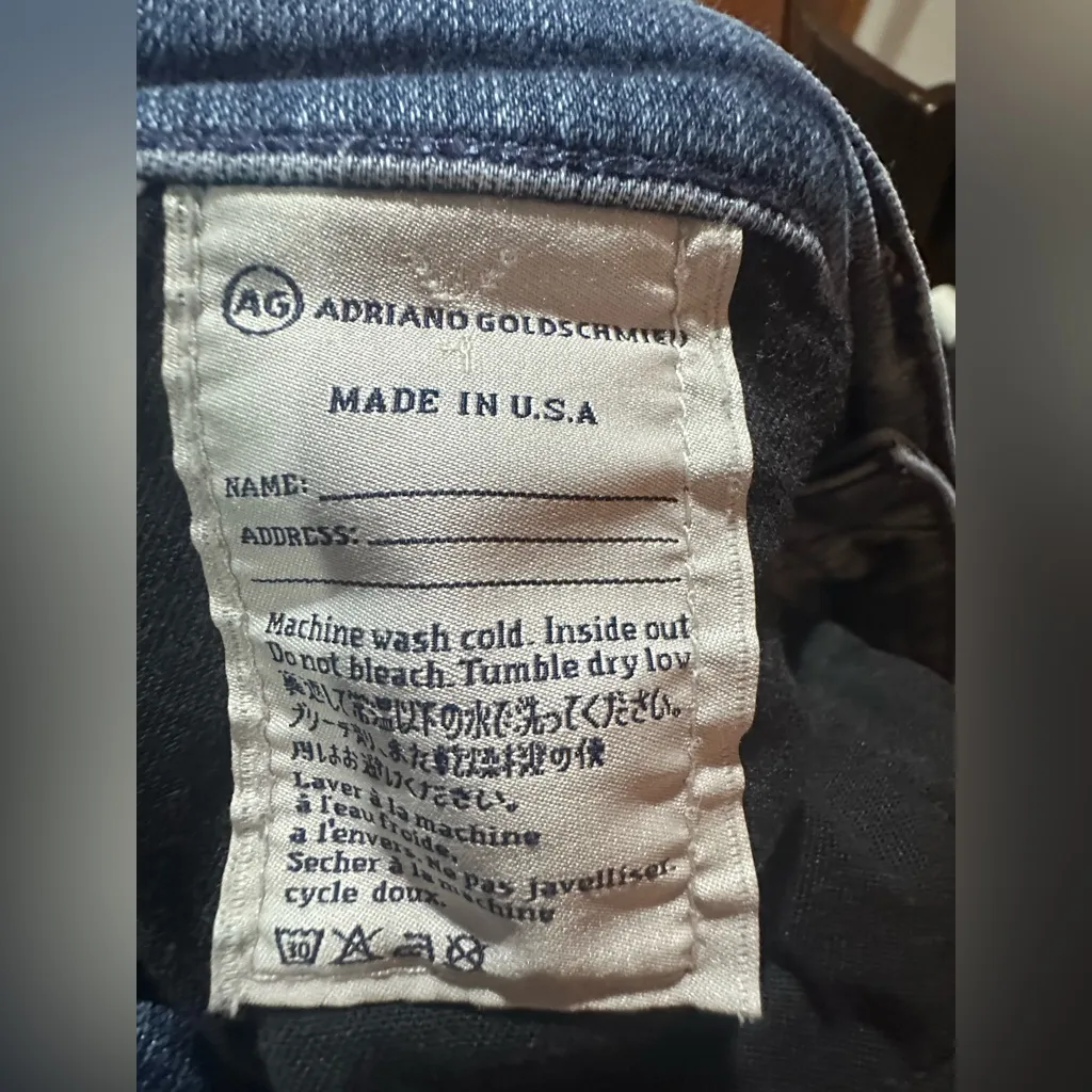 AG Adriano Goldschmied Dark Wash Women's Denim Shorts - Image 4