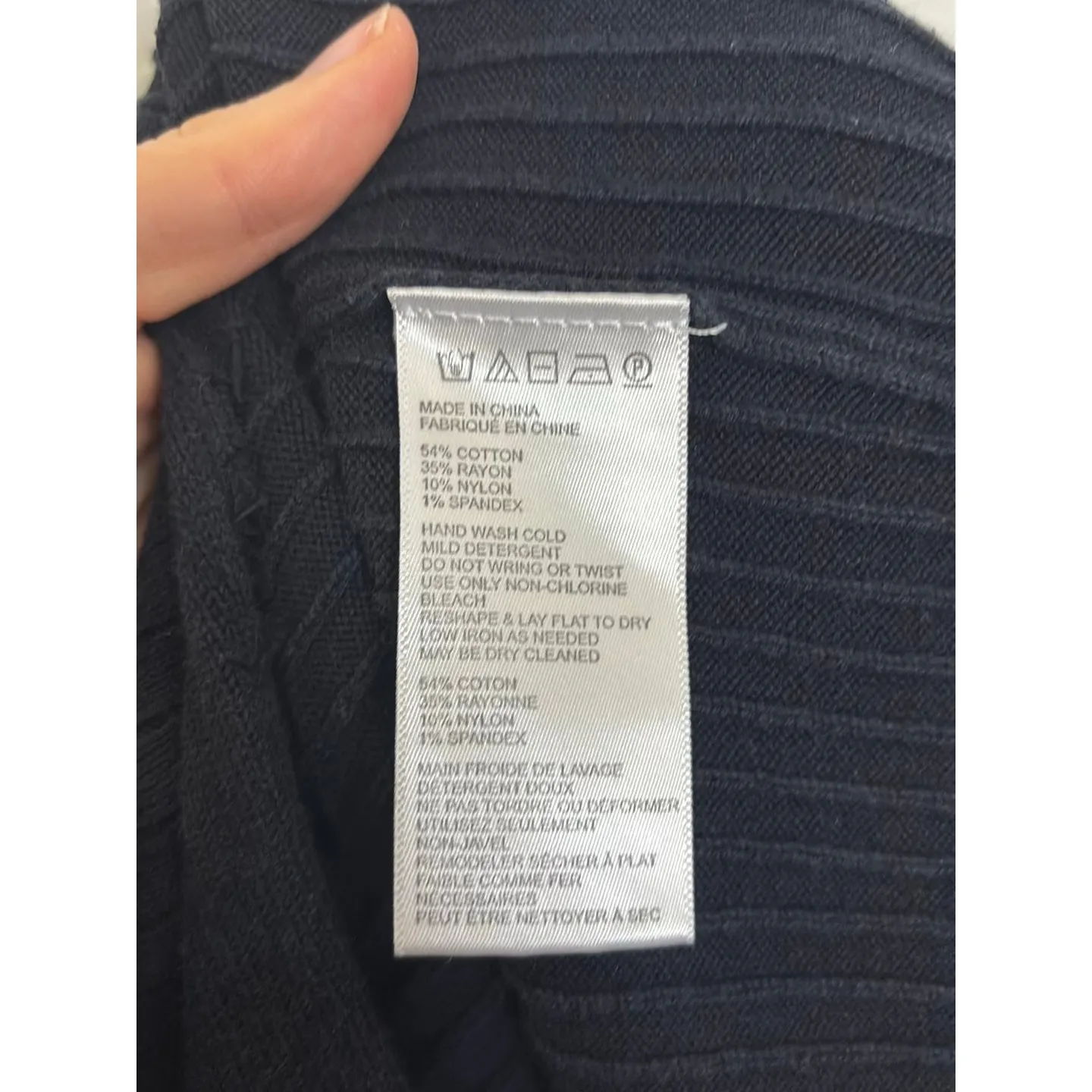 Free People Skirt Womens XS Black Skyline Ribbed Knit Front Slit Midi Bodycon - Image 6