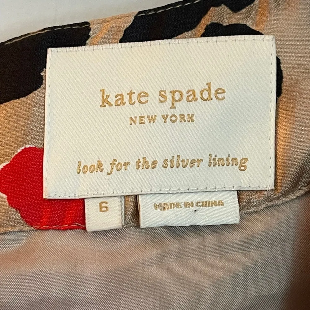 New York Bette Bow Leopard Silk Cocktail Dress Size 6 Pockets Barbie - Image 15