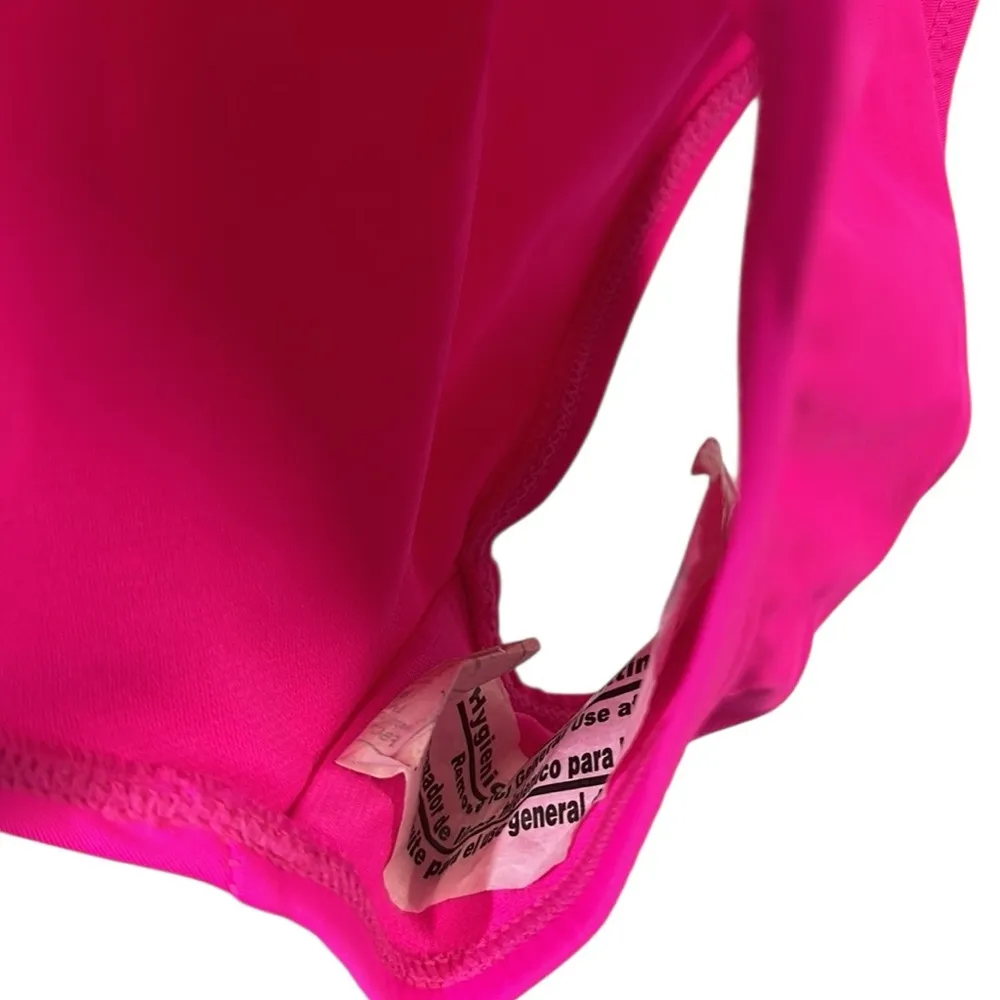 No Boundaries Juniors Large Pink One Piece Swimsuit Adjustable Spaghetti Strap - Image 8