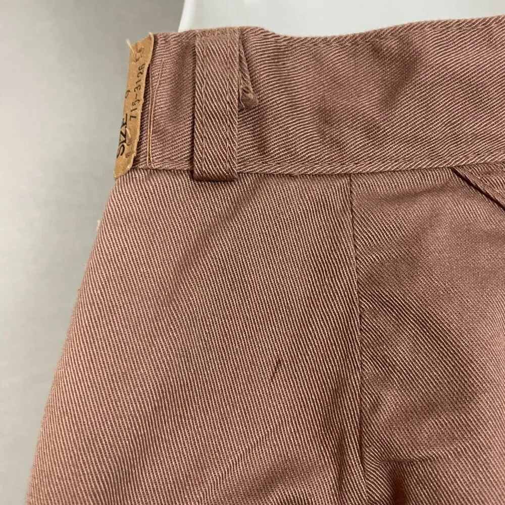 Vintage Souvenirs Pacific Blue San Francisco Slacks Pants Tall Light Brown Women Size XXS - Image 12