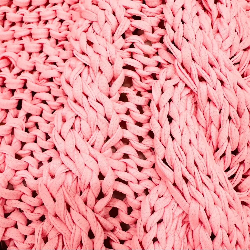 NWT Zara Pink Cable Knit Floral-Button Detail Cardigan Vest - Image 9