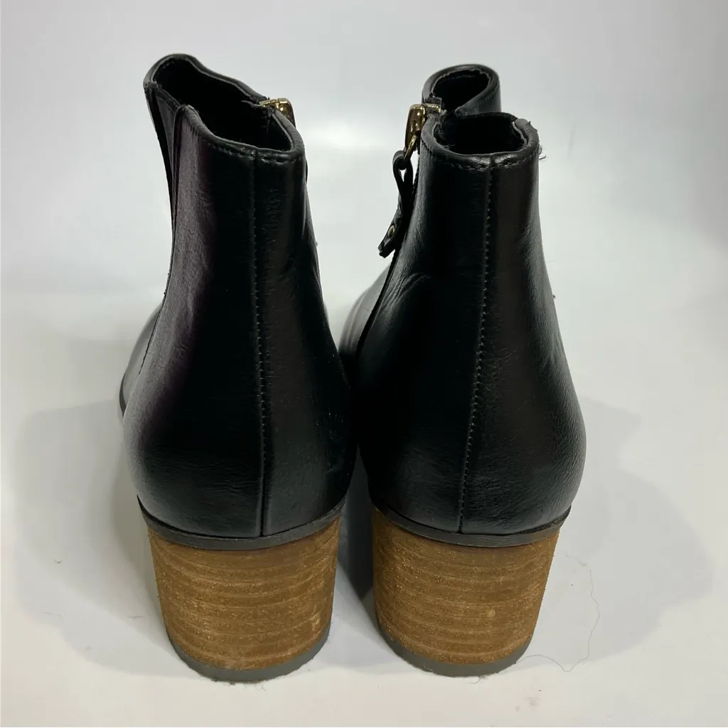 Dr. Scholl’s black tumbler ankle boots faux leather women’s size‎ 10 business - Image 5