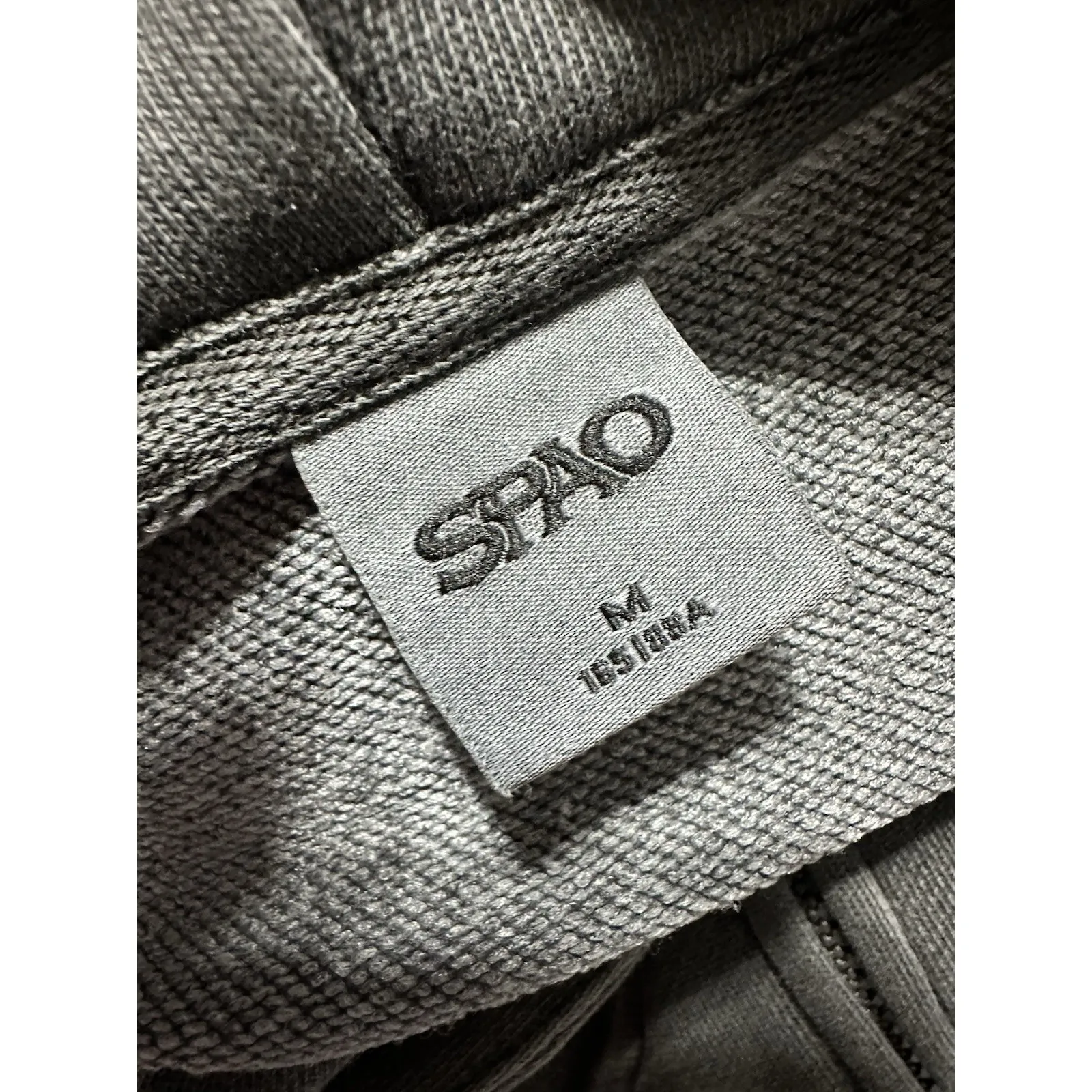 SPAO Women Long Sleeve Crop Zipup Hoodie Charcoal NWOT Size M Gray Size M - Image 8