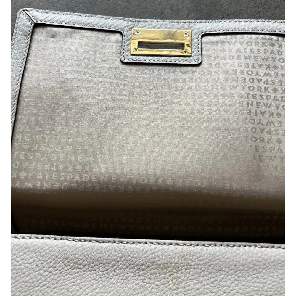 Kate Spade New York MAGNOLIA PARK LARGE LAUREL Tote Leather Bag Purse Cream White - Image 16