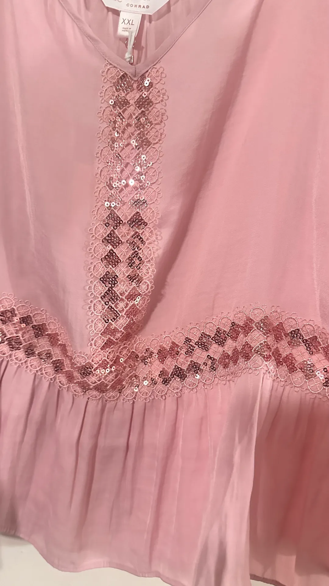 Sequin Peplum Top - Image 3