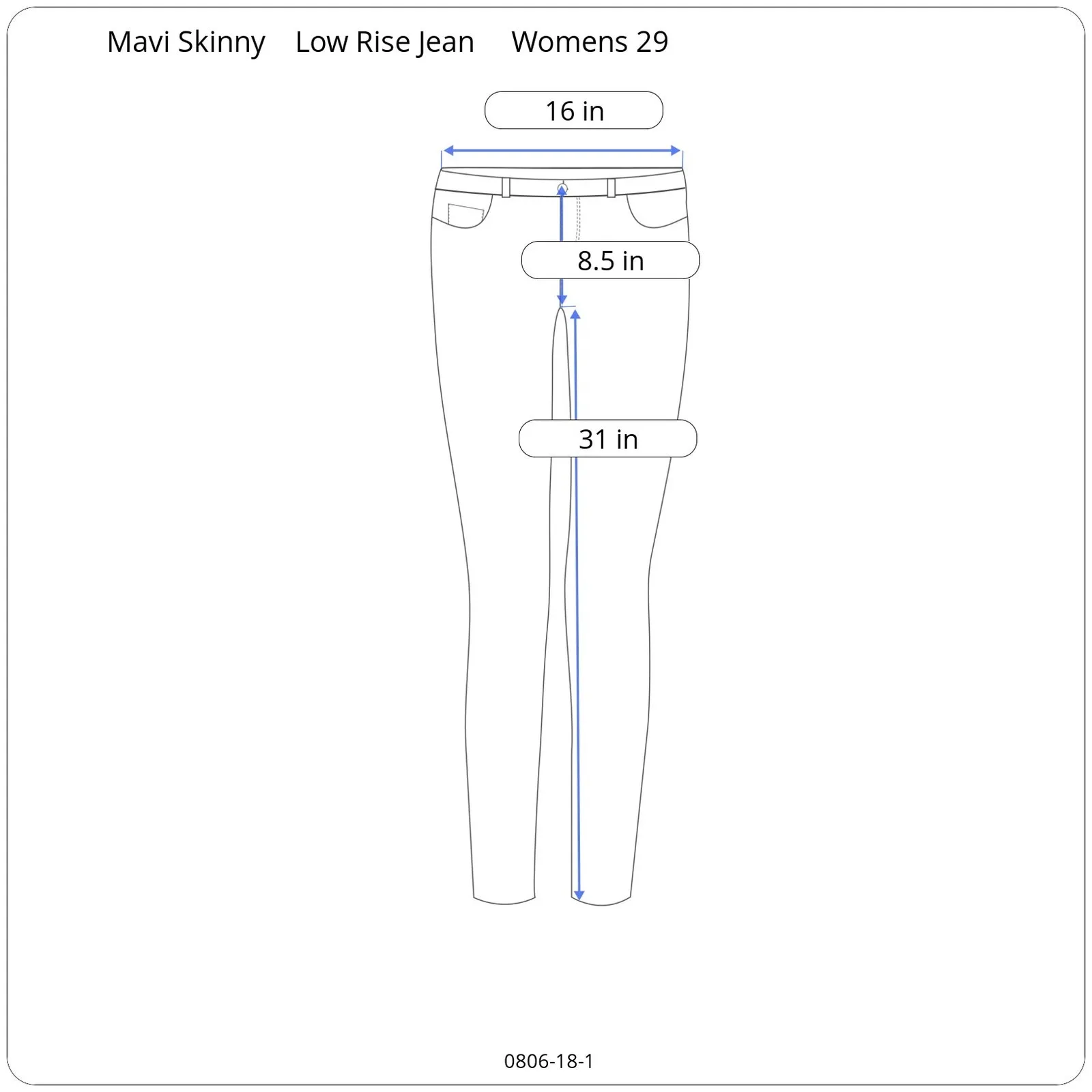 Mavi Adriana Super Skinny Dark Blue Jean Women 29 (32X31) Mid Rise Stretch Denim - Image 9