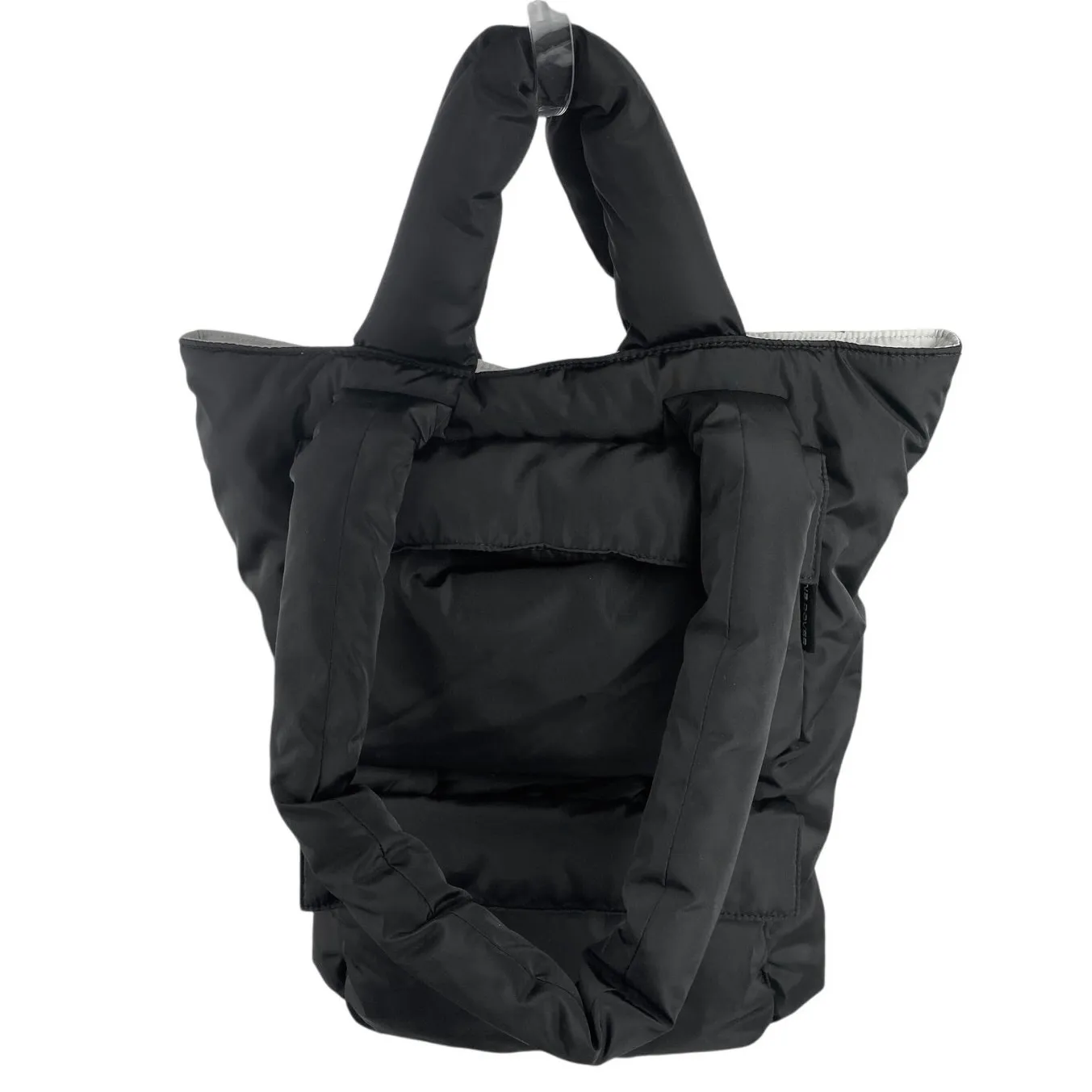 Dagne Dover Jemi Black Puffer Quilted Shoulder Laptop Cargo Tote Handbag OS - Image 3