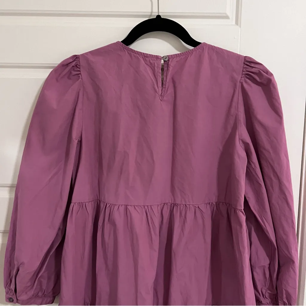 Karlie Puff Sleeve Tiered Long Sleeve Dress - Image 7