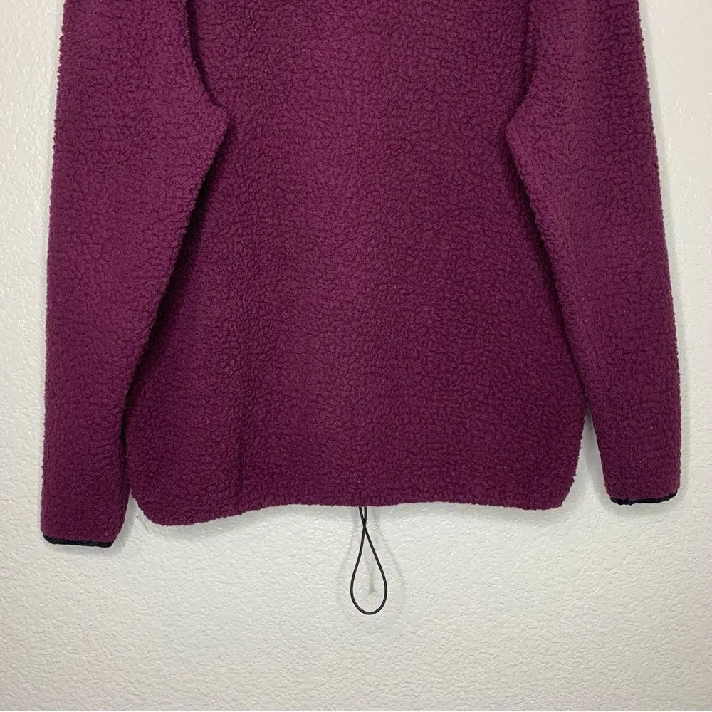 PINK Victoria’s Secret Quarter Zip Sherpa Fleece Pullover Sweatshirt - Image 7