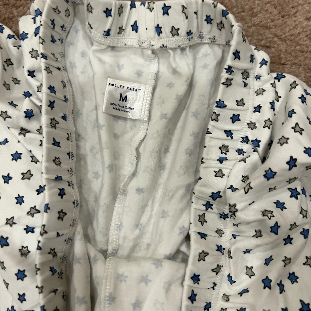 Roller Rabbit Starry Night Blue and Silver Stars Polo Pajama Set - Image 11