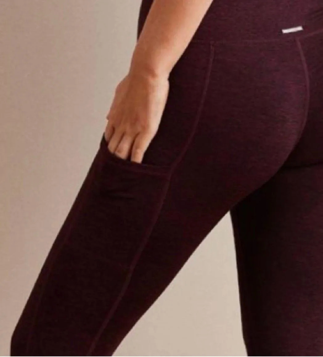 Play Pocket High Waisted Legging Deep Plum - Image 4