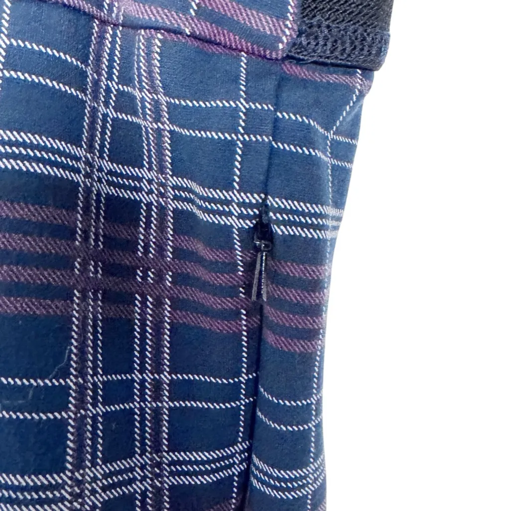 BETABRAND BLUE AND PURPLE PLAID STRETCH PANTS SZ XXL - Image 4