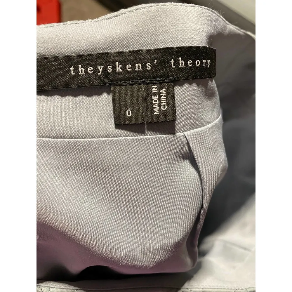 Theyskens' Theory Seedo Quilted Grey A-Line Skirt-0 - Image 4