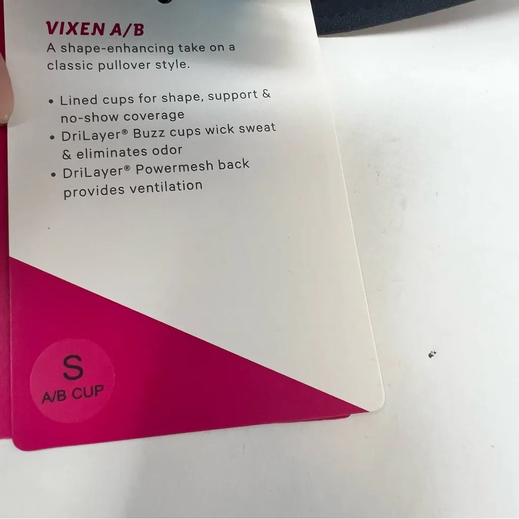 Moving Comfort Vixen sports bra in black size S Small A/B Cup NWT - Image 6