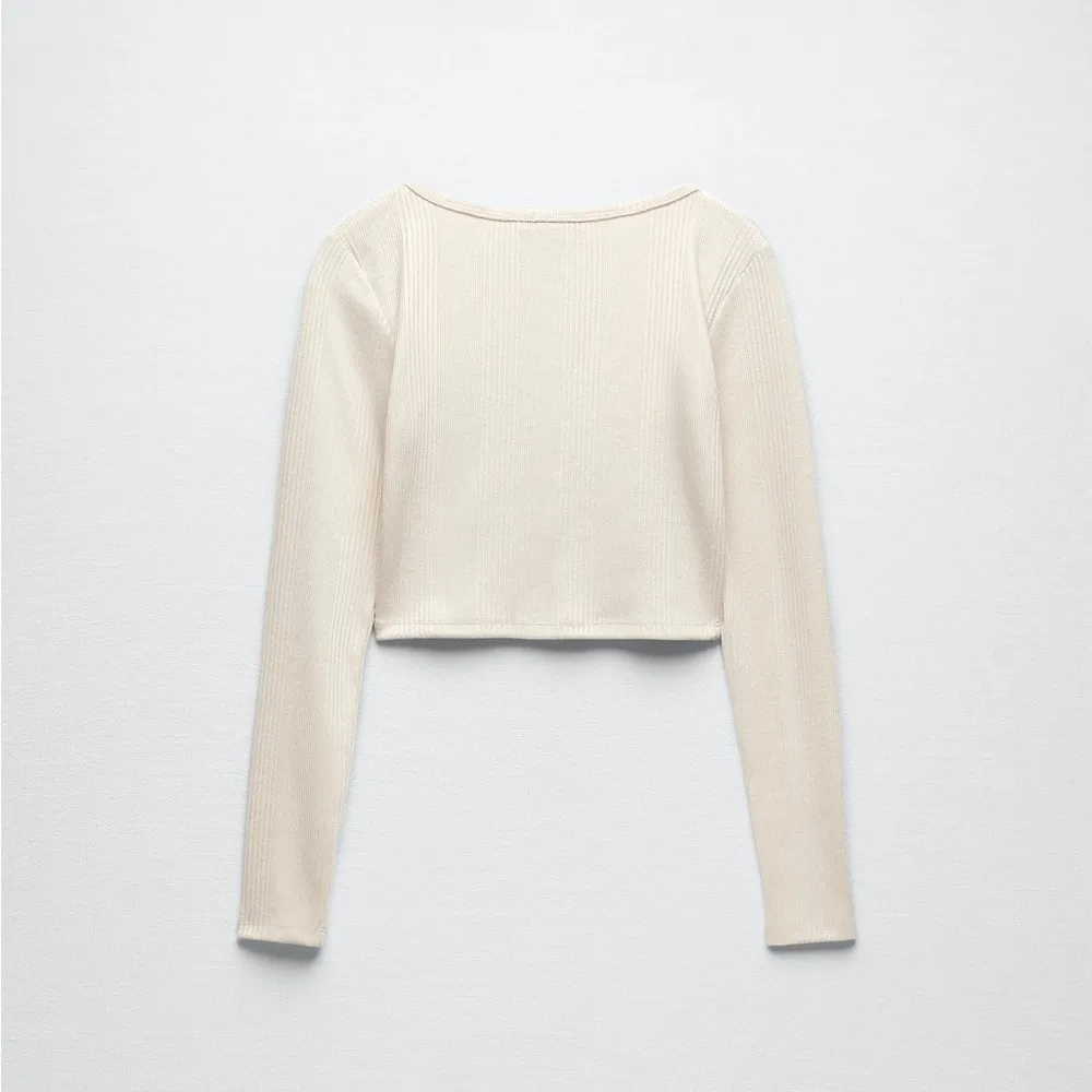 NWT ZARA RIBBED CROP CARDIGAN JACKET BLOGGERS FAV SUPER SOFT LARGE - Image 10