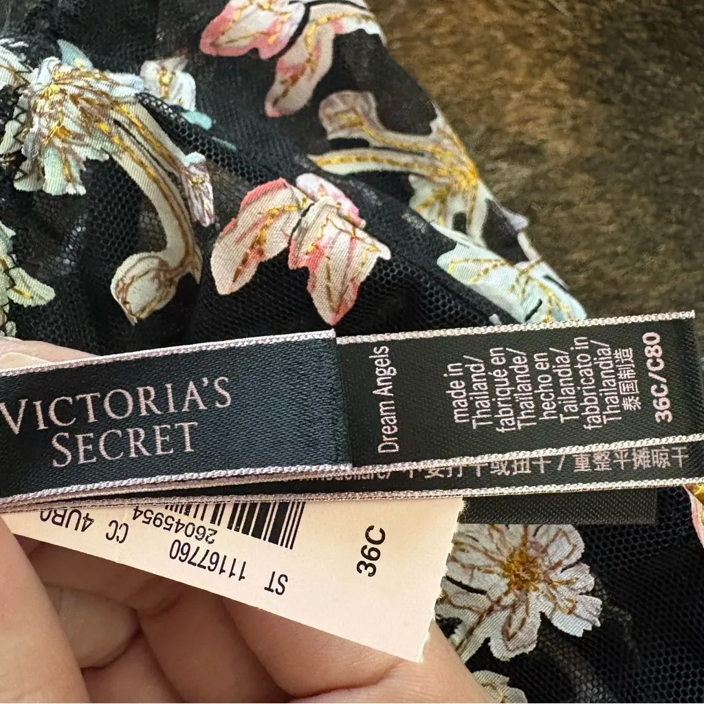 VICTORIA’S SECRET Dream Angels Pretty Petals Floral Embroidered Corset Sz 36C - Image 6