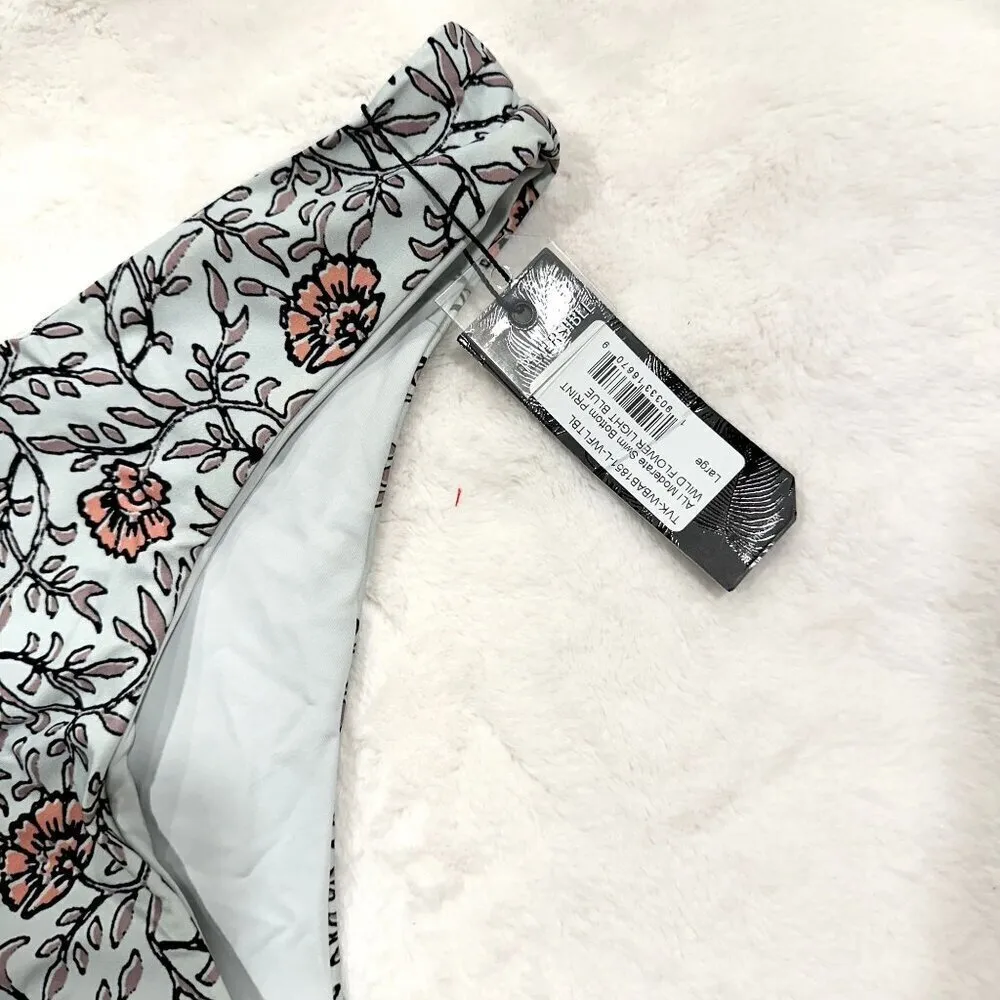 NWT Tavik Ali Moderate Swim Bottom in Light Blue Wild Flower Print - Image 5