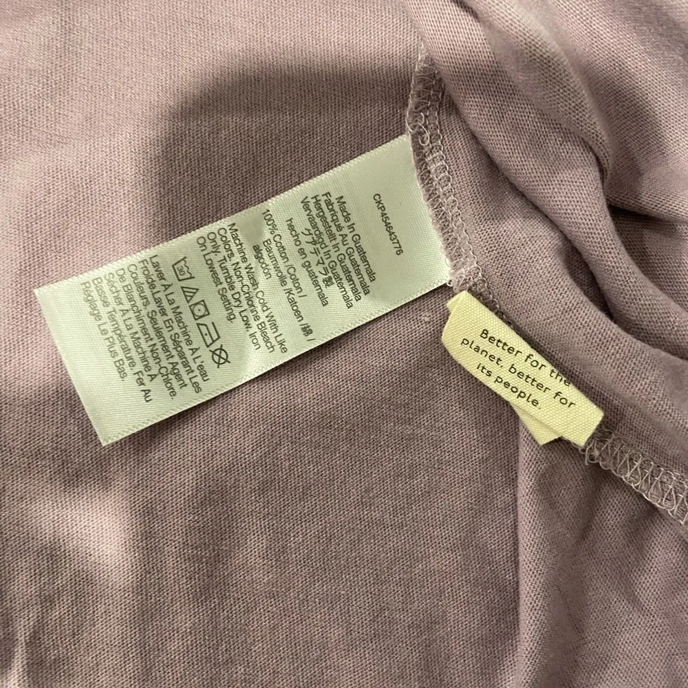 NWOT Madewell Size XS Lavender Short Sleeve Crew Split Hem Pocket Tee Shirt - Image 9