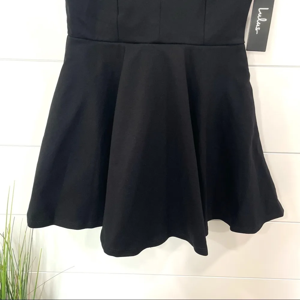 Lulus NWT  I Feel Good Black Skort Dress Size Small - Image 7