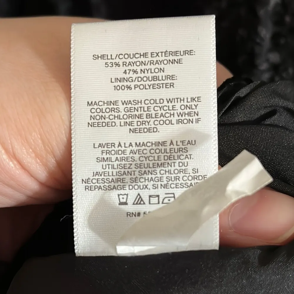 NWOT Express Black Polka dot Textured puff sleeve Mini long sleeve Dress XL - Image 4