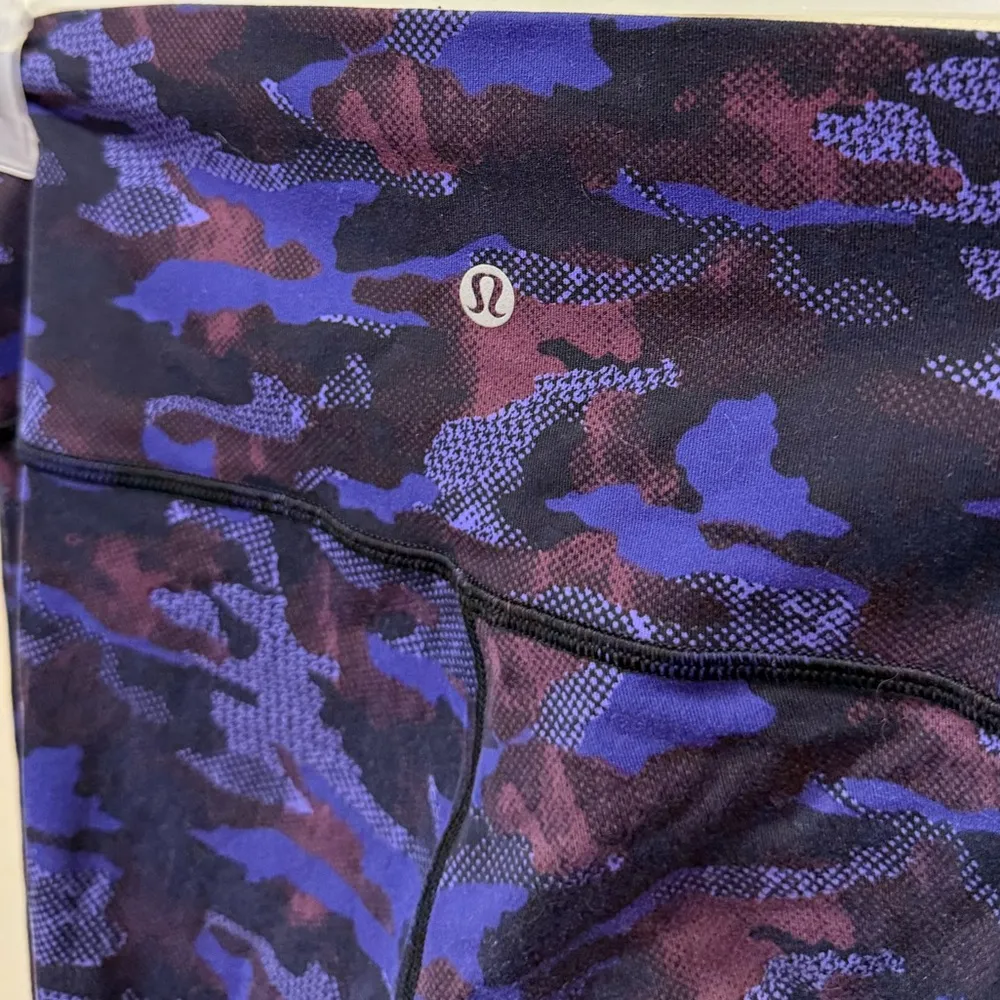Lululemon Wunder Under Purple Camo Leggings - Image 3