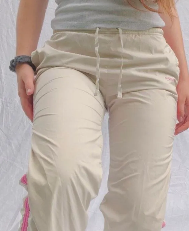 Cream Track Pants Pink - Image 3