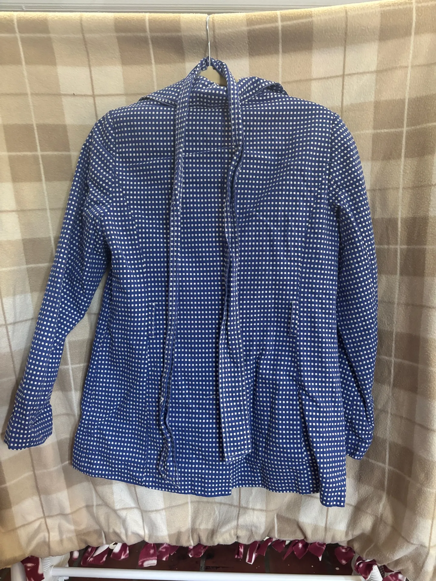 Rafaella Navy Polka Dot Blazer with belt - Image 3