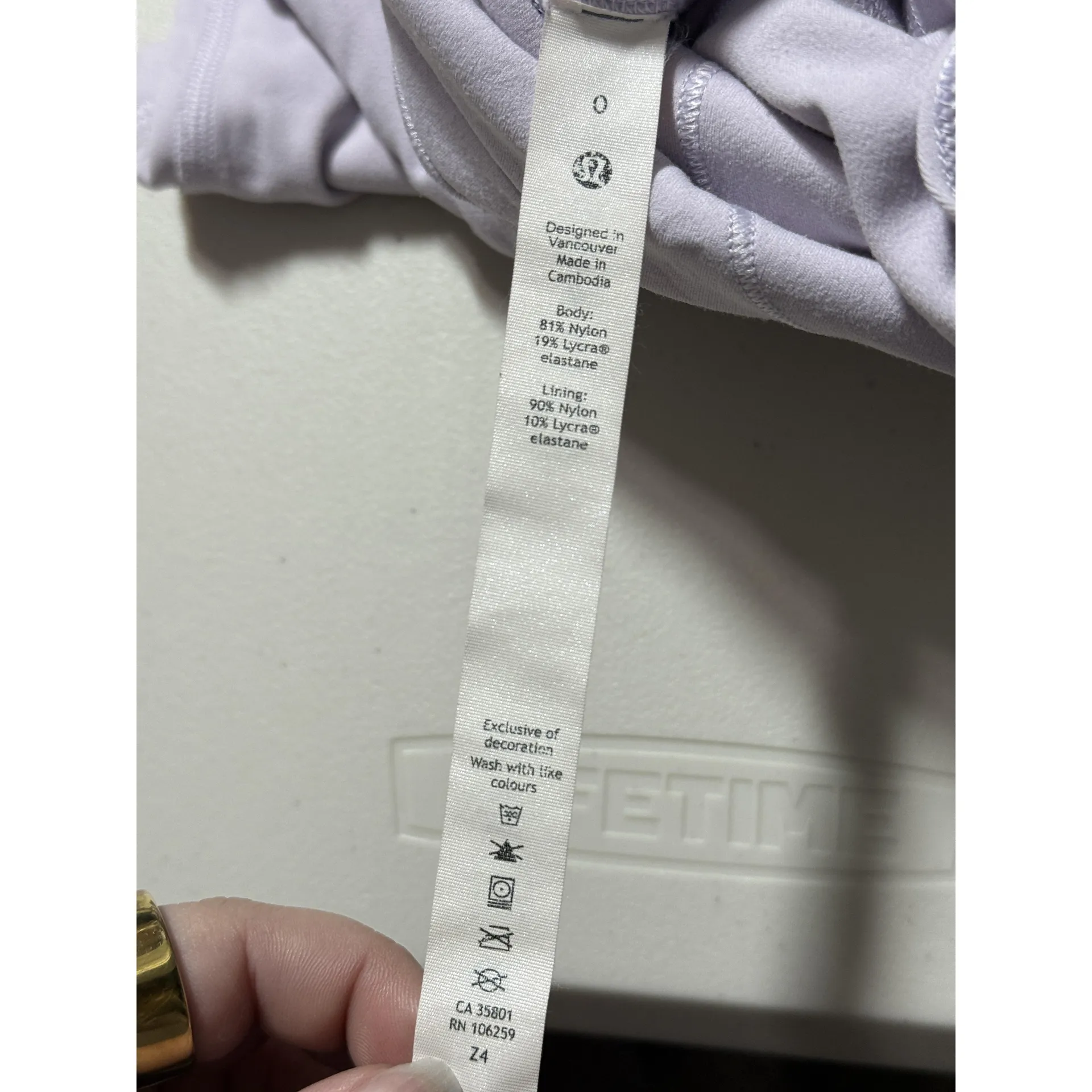 Lululemon Align High-Rise Pant 25" Wisteria Purple Nylon Cropped Leggings Size 0 - Image 9