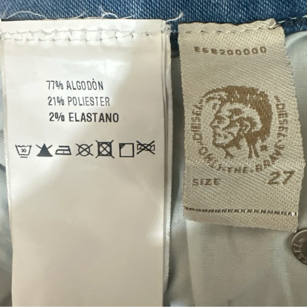 Diesel Skinzee Low Super Slim Low Waist Jeans Size 27 x 32 - Image 6