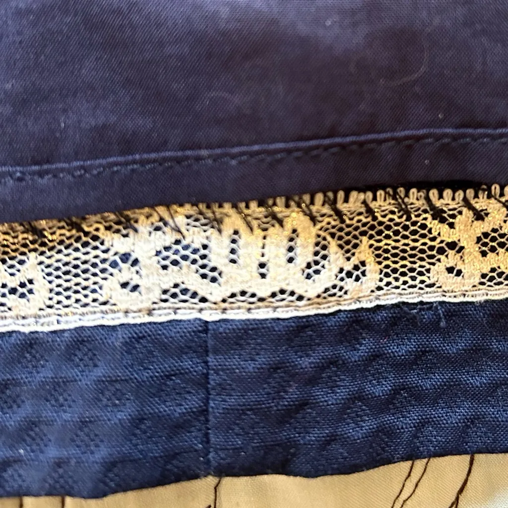 NWT Lilly Pulitzer Sasha Cotton Pique Textured Dress Gold Lace Applique Sz 2💛 - Image 9