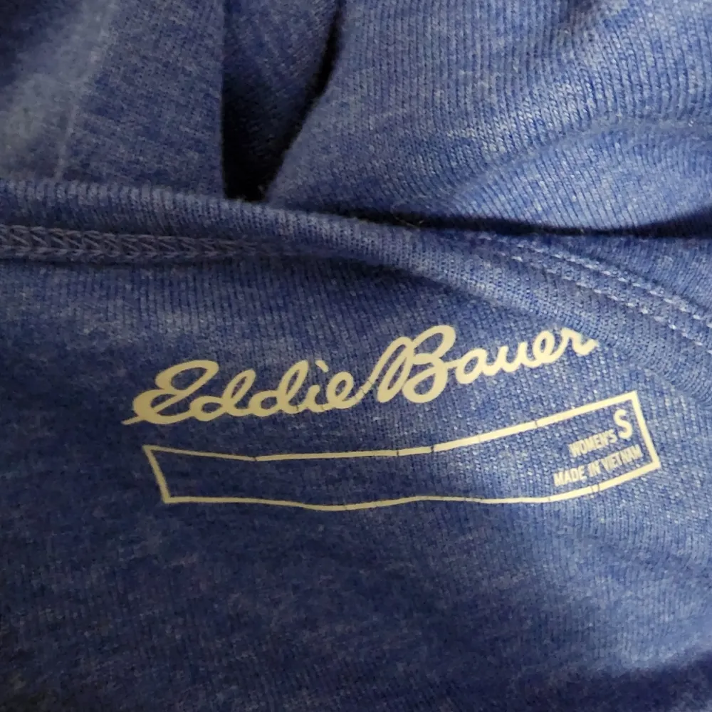 Eddie Bauer blue heather notched neck sleeveless tunic size small - Image 6