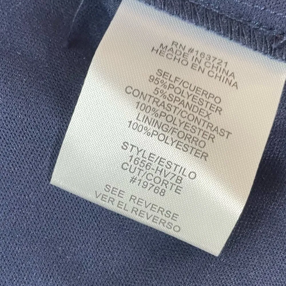 City Studios Juniors' Velvet Embellished-Waist Fit & Flare Dress Blue Size 1/2 - Image 9