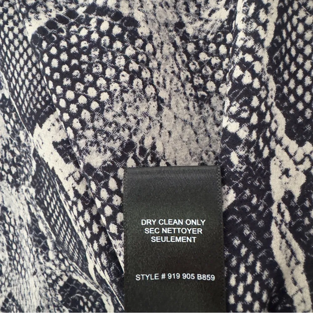 Rebecca Taylor 100% Silk Snakeskin Print Tank Top Keyhole Neck Sleeveless Light - Image 11