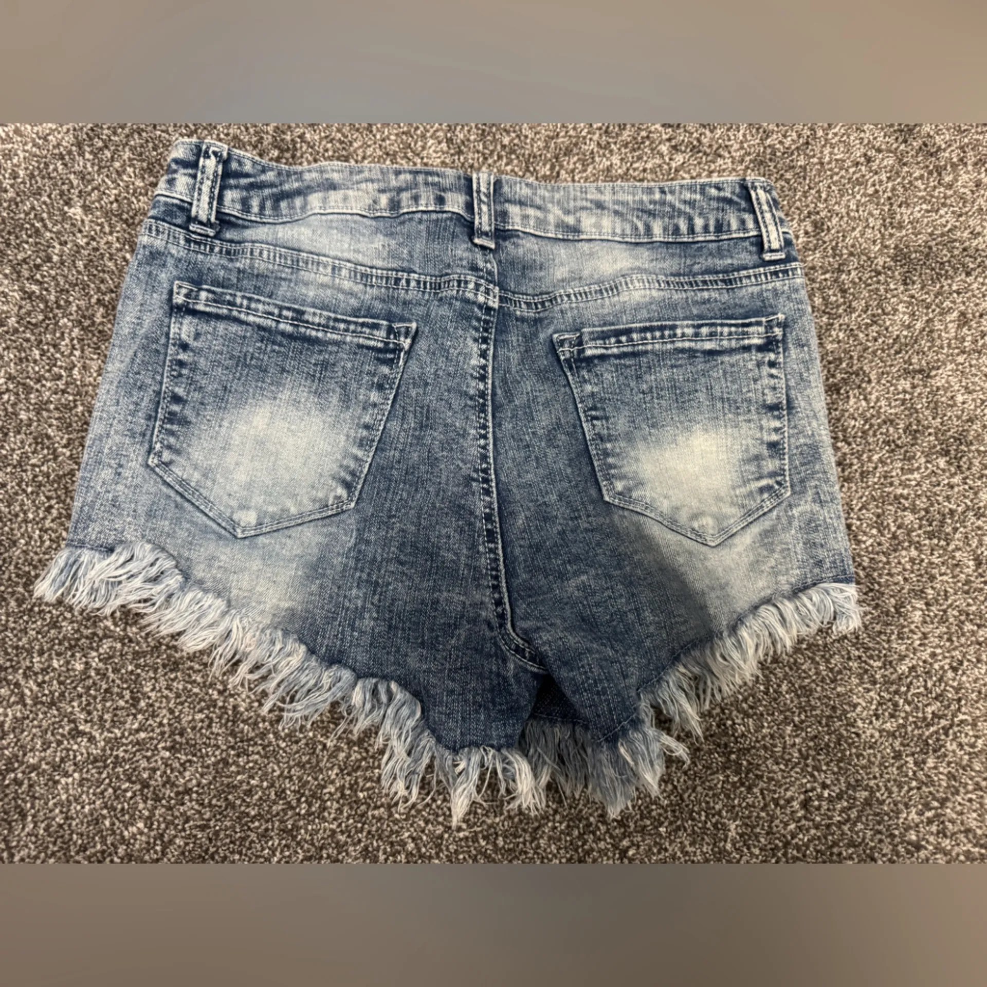 Denim Frayed Hem Women Shorts Altar’d state size 27 - Image 2