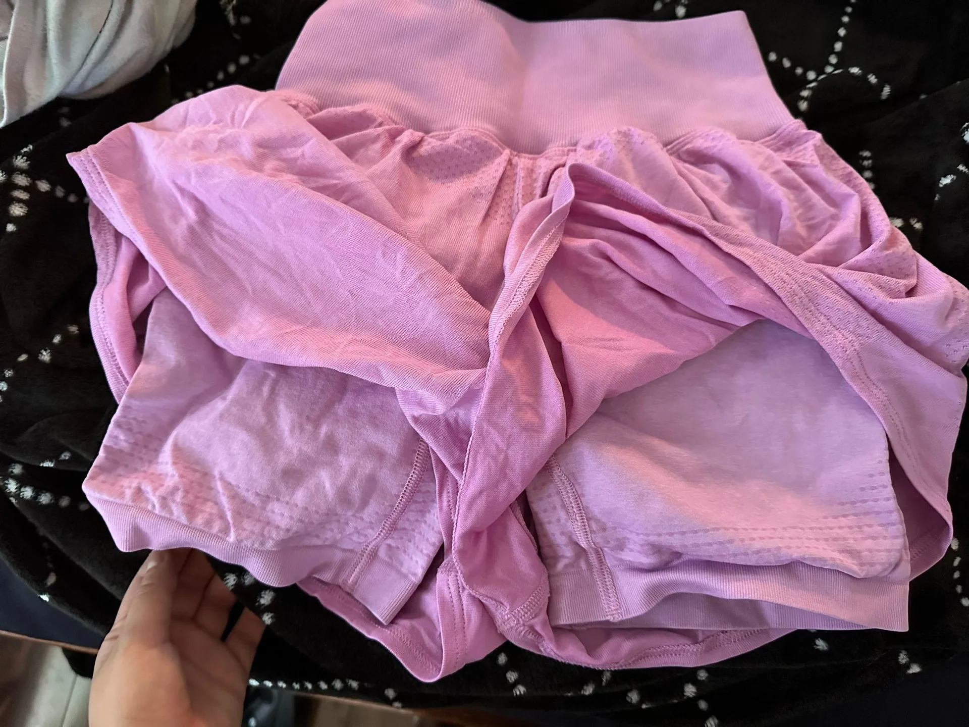 Light Pink Shorts With Under-short - Image 3