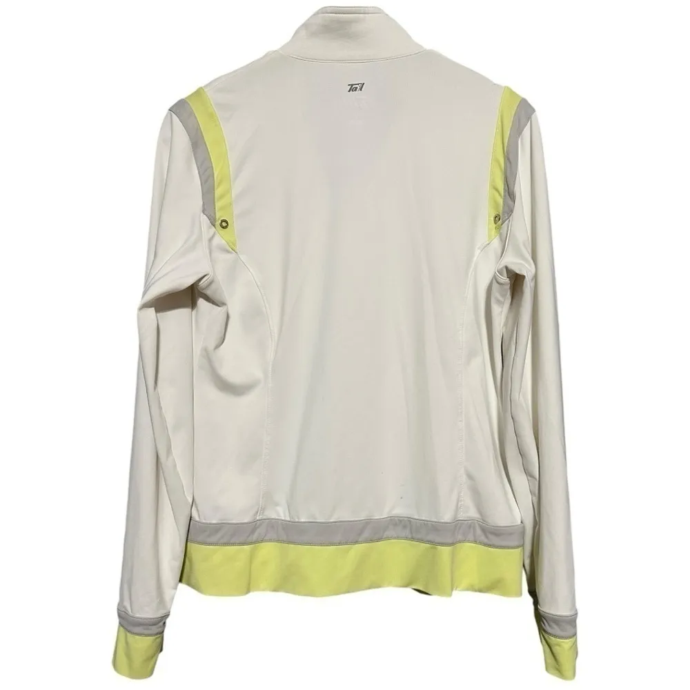 Tail Tech Women’s Size XS White Yellow Gray ActiveWear Performance Golf Jacket - Image 3