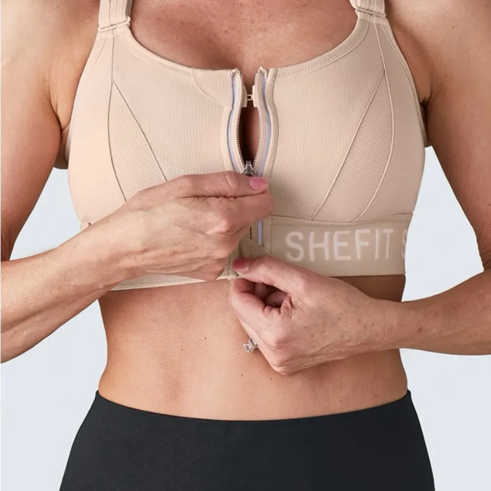 NWT SHEFIT Ultimate Sports Bra‎ Size 6Luxe in Sandstorm Tan - Image 3