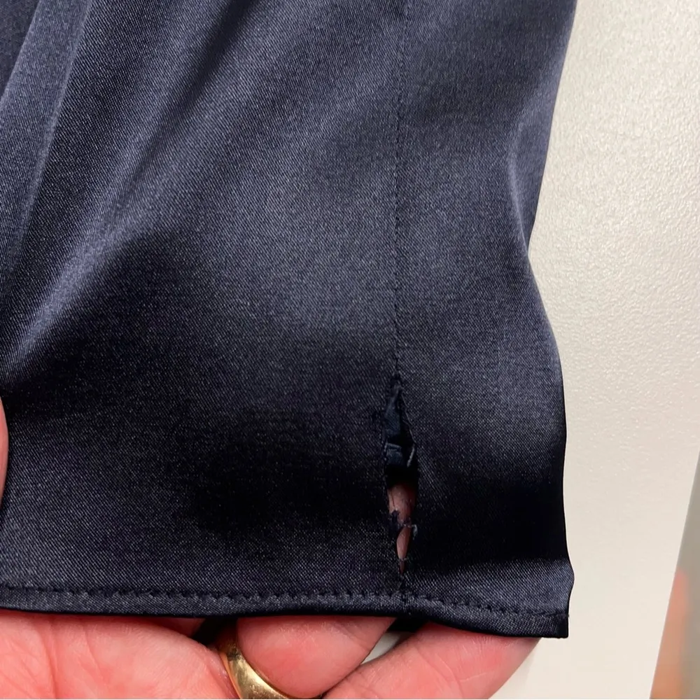 Imperfect Social Bridesmaids sample dress midnight blue sweetheart strapless 14 - Image 4